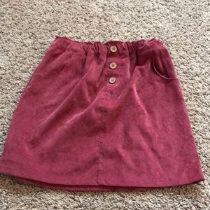 pink skirt